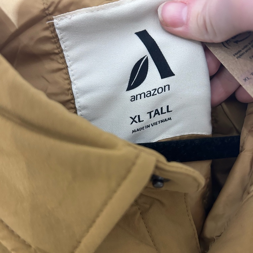 Amazon Men’s Tan Shacket‎ Size XL Tall NWT NEW - Picture 6 of 6